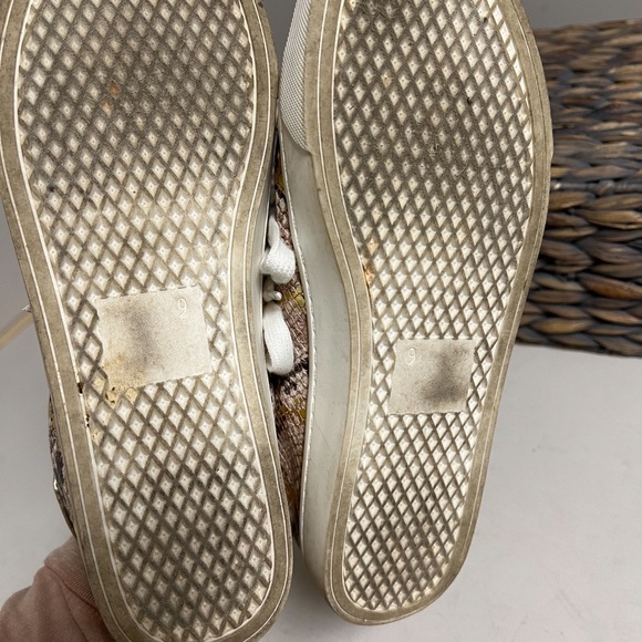 SODA Super Star Golden Snake Print Design Sneakers Size 9 - Picture 7 of 7